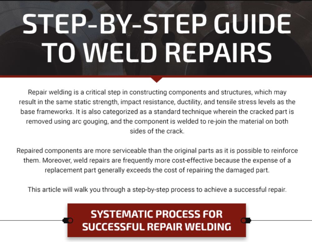 Step-by-Step Guide To Weld Repairs
