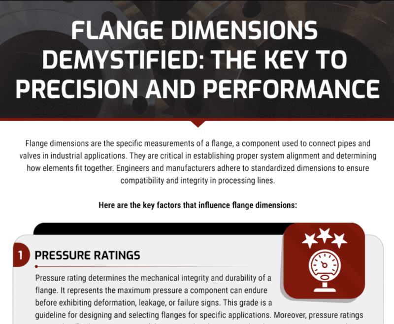 Flange Dimensions Demystified: The Key to Precision & Performance
